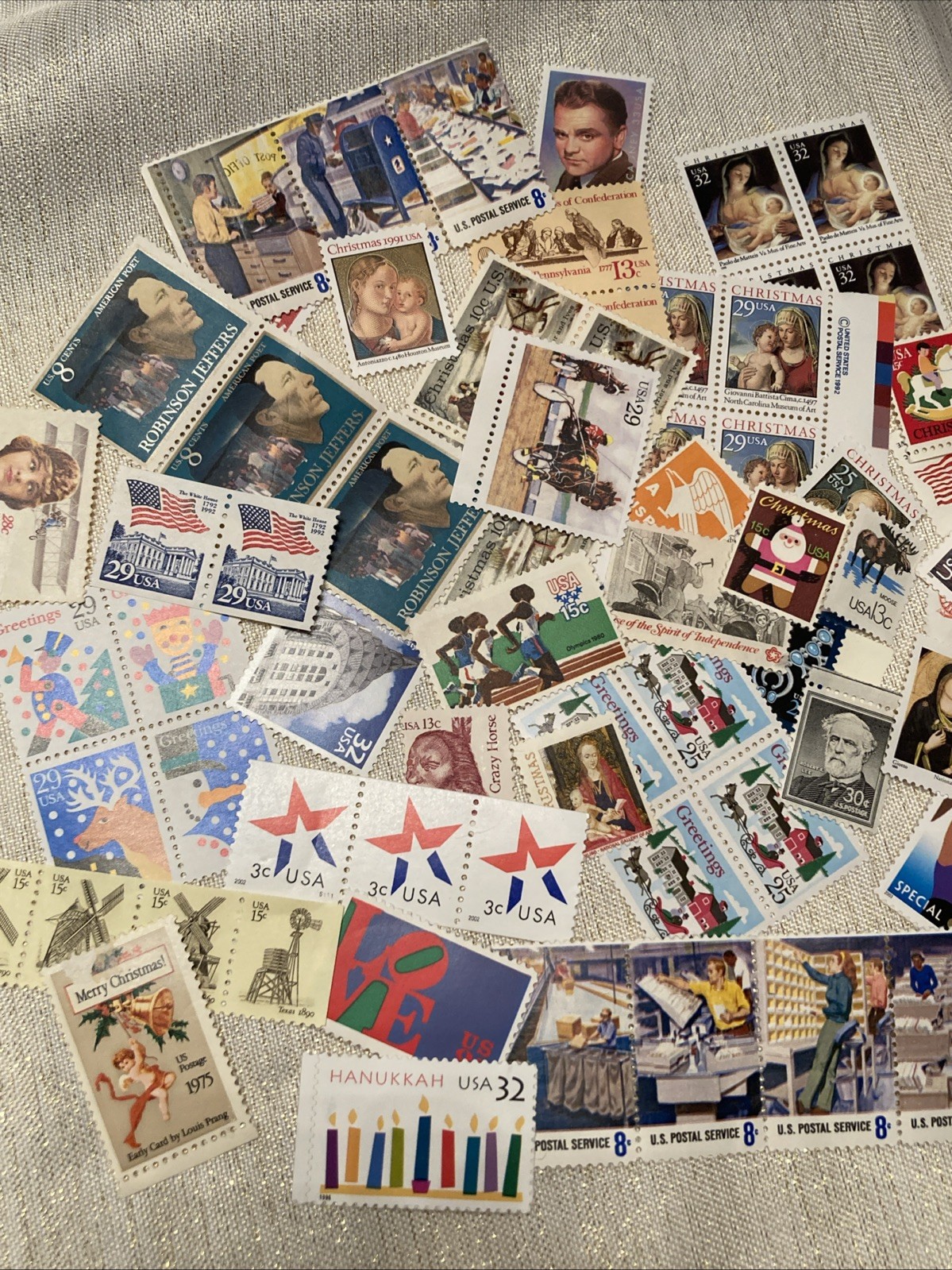 US Postage Unused Stamps, Good Mix, $20 Face Value, Perfect For Mailing/Collect