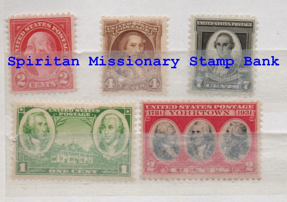George Washington Stamps: 5 Mint US Postage (14-824)