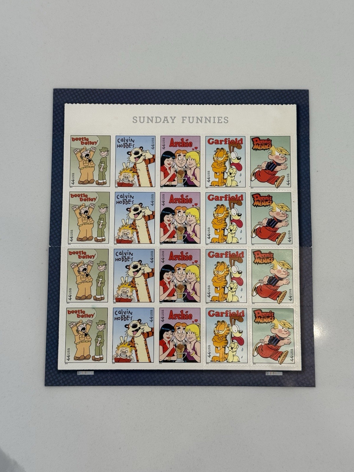 2010 Sunday Funnies 44¢ Stamps Full Sheet of 20 USPS #4467-4471
