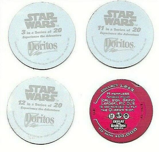 Star Wars Pogs/Milkcaps,97/98,Doritos&Taco Bell/KFC/PizzaHut,3,2-view Lenticular