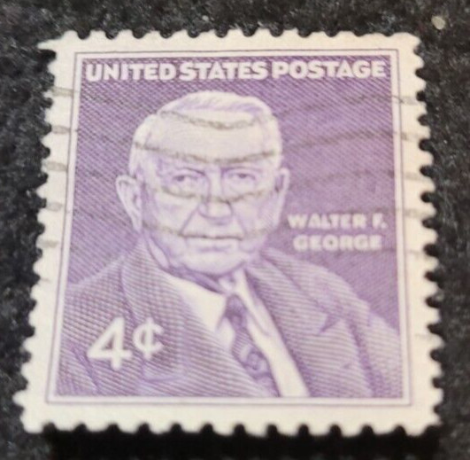 # 1170 – 1960 4c Senator Walter F. George ~ Used ~ 1 Stamp 2 FREE Stamps