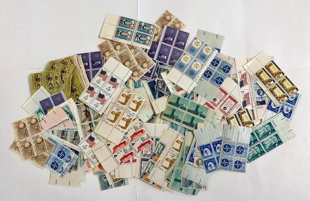 U.S. 4-cent Stamp Postage Group/Collection/Lot of 1000 – $40 FV Mint NH MNH