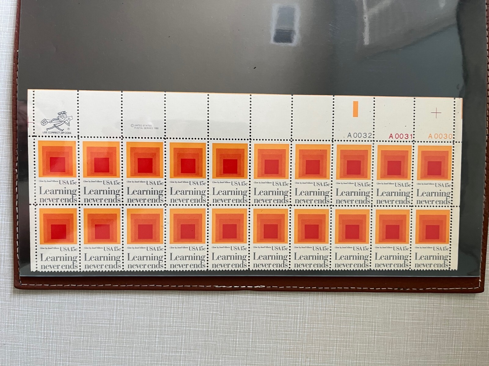 Over 200 various US mint stamps dating approximately from 1977 to 1981