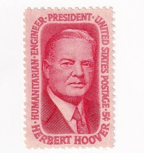 USA 1965 – HERBERT HOOVER, US PRESIDENT — MNH 5 Cents Stamp – Scott #1269