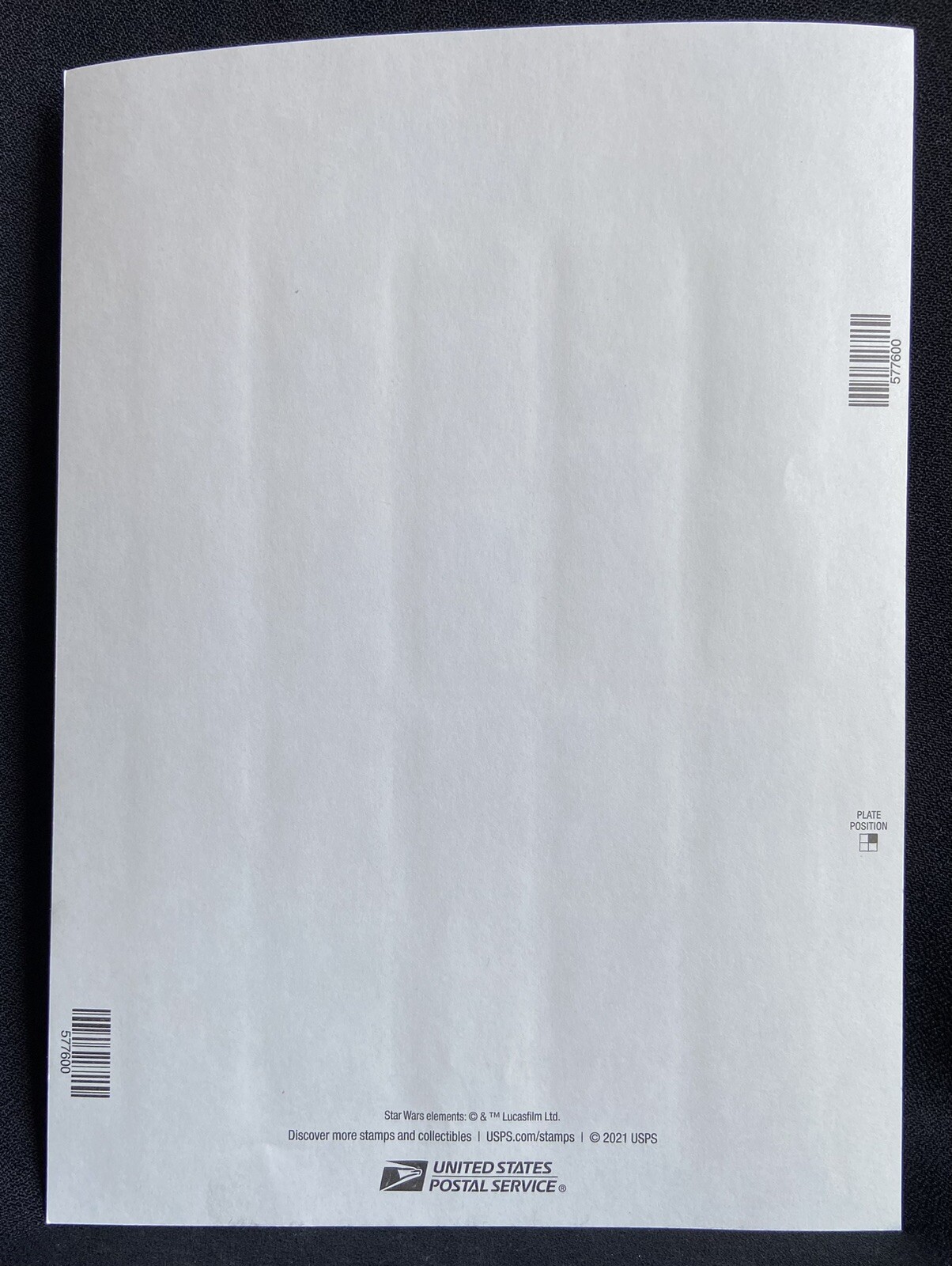 US Scott Sheet of20 Star Wars Droids USPostal 1stClass Forever Stamps NevrHinged