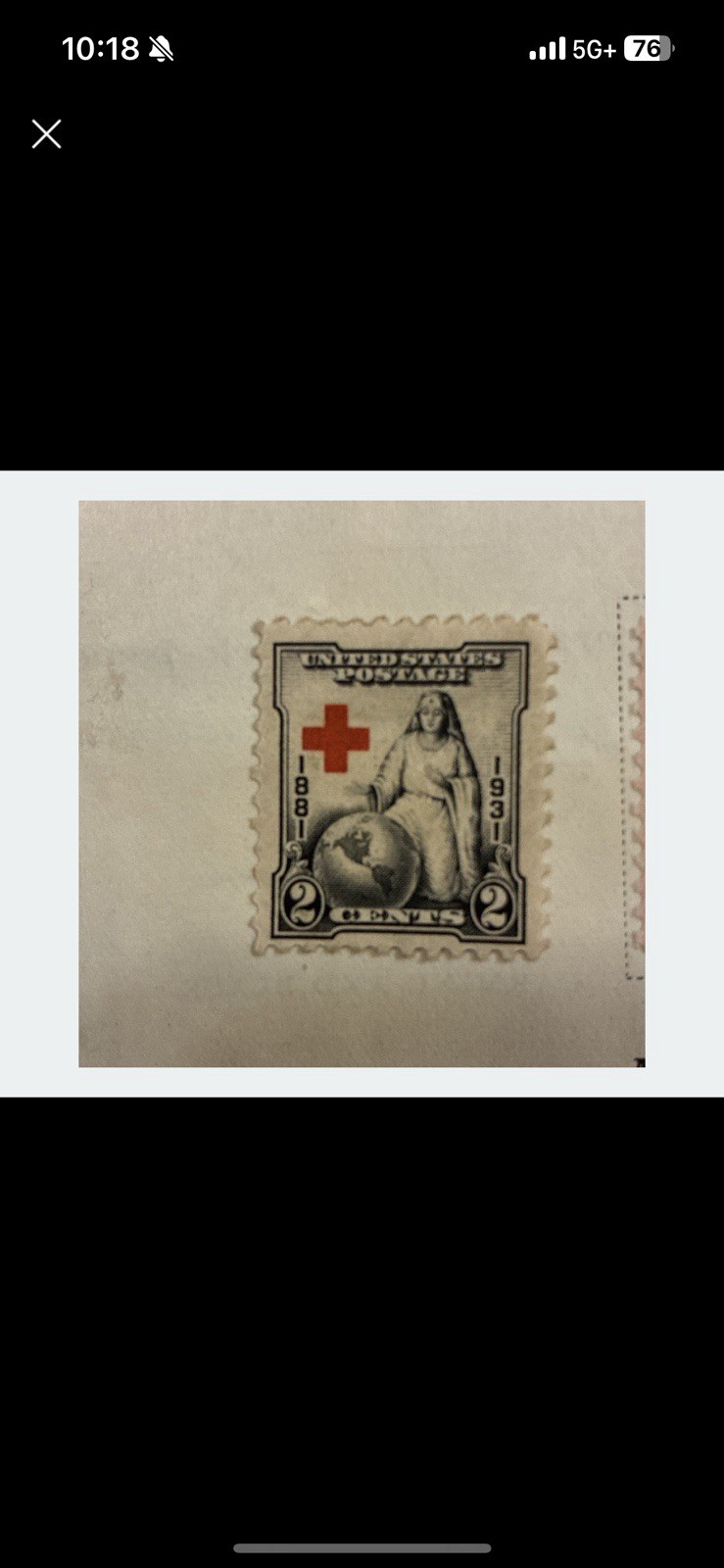 1931 US Red Cross 2 Cent US