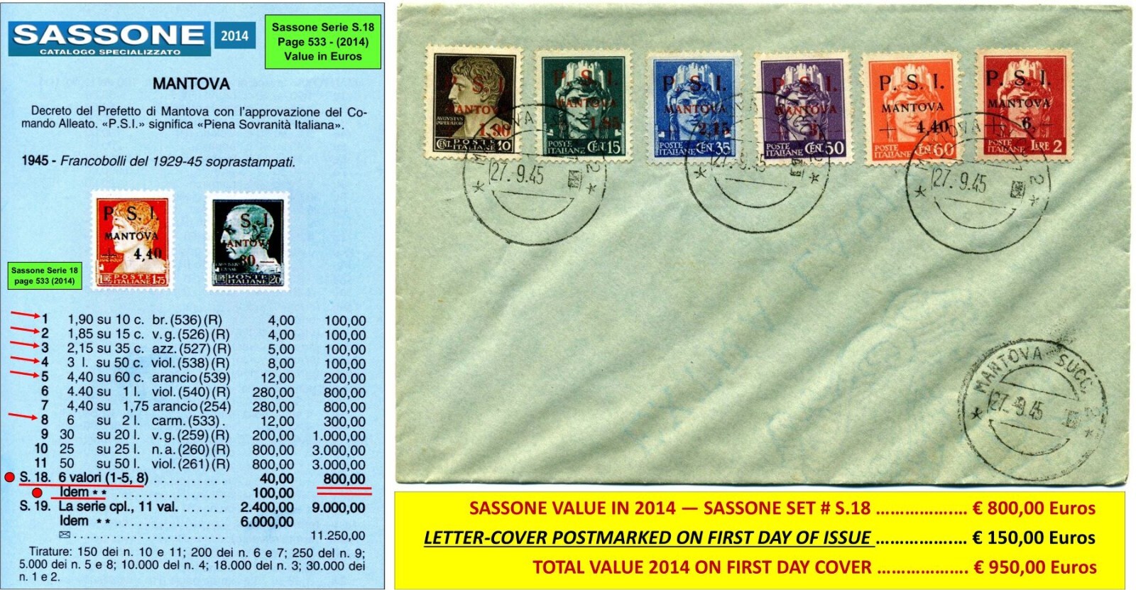 1944 OVERRUN COUNTRY – ALBANIA – Scott #918 – Flawless Original Gum, MNH/OG /238