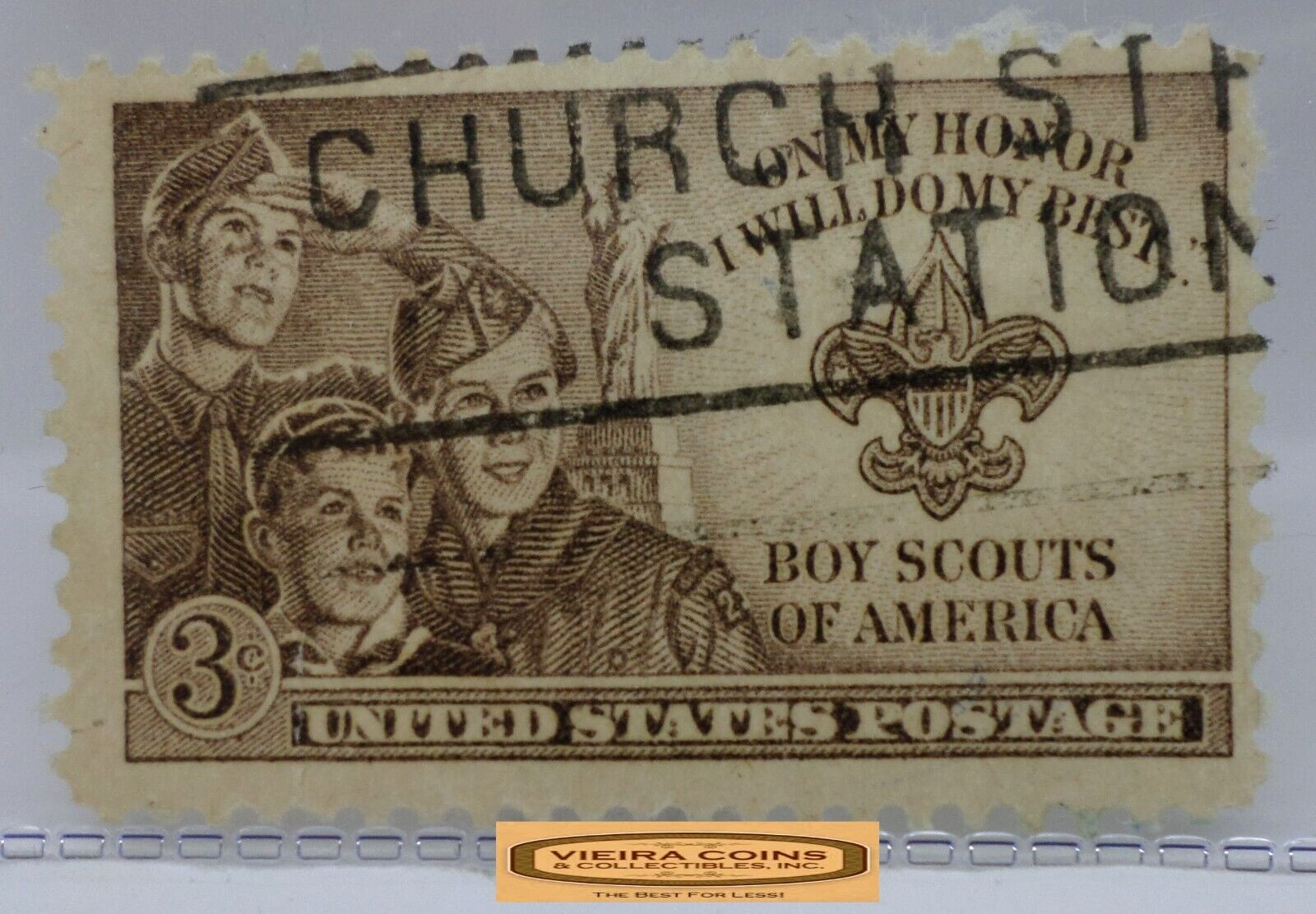 USA Postage Boy Scouts of America 3 Cents Stamp – #S42157NQ