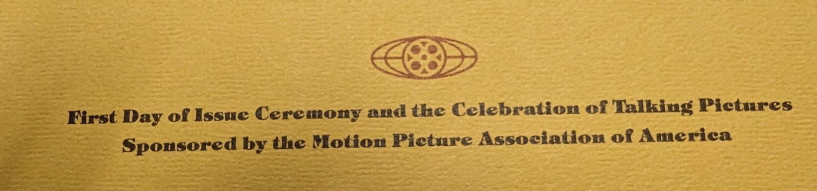 Commemorative Postage Stamp Celebrating 50 Years of Talking Pictures