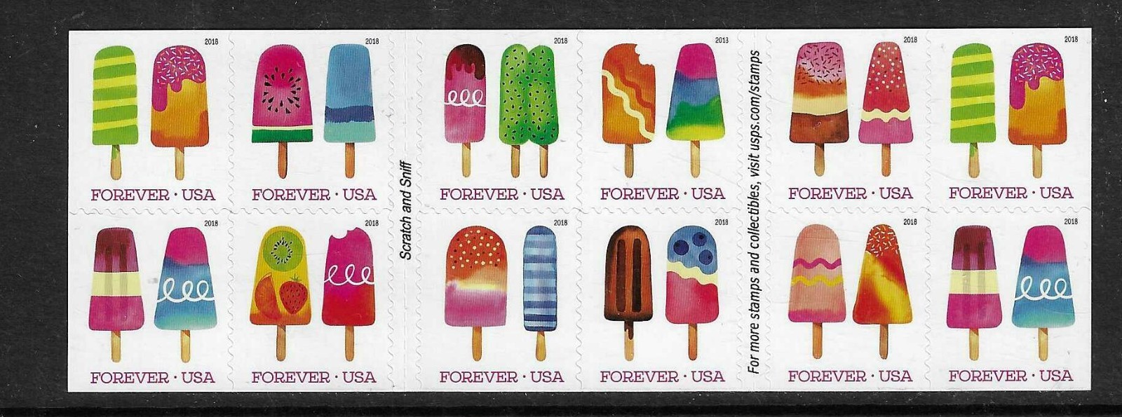 USA SC # 5294b Frozen Treats / Complete . MNH