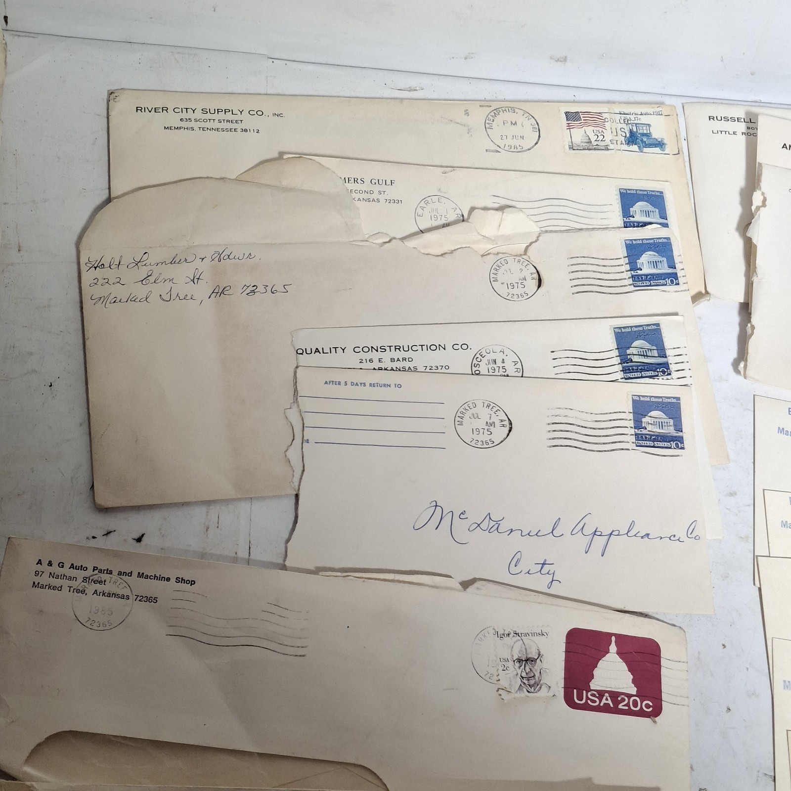 Large Lot Stamps US 5 Cent George Washington Stamp Blue Vintage Many Others