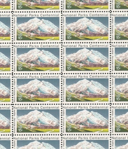 United States 15¢ Mt. McKinley, Alaska Postage Stamp #1454 Pack of 100
