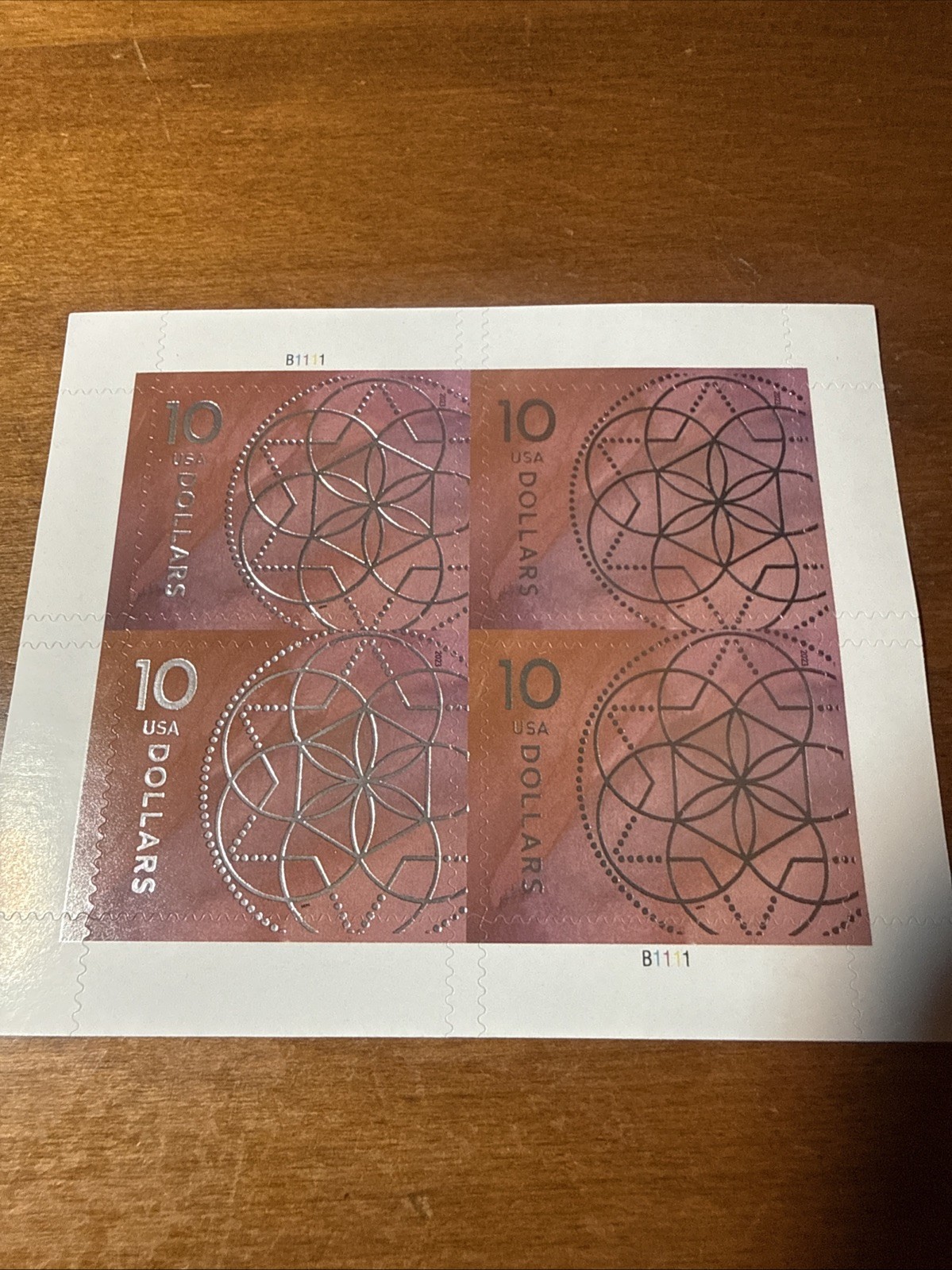Stamps-HALF PRICE!!! Book Of 4 $10.00 Stamps. $40 Value For $20