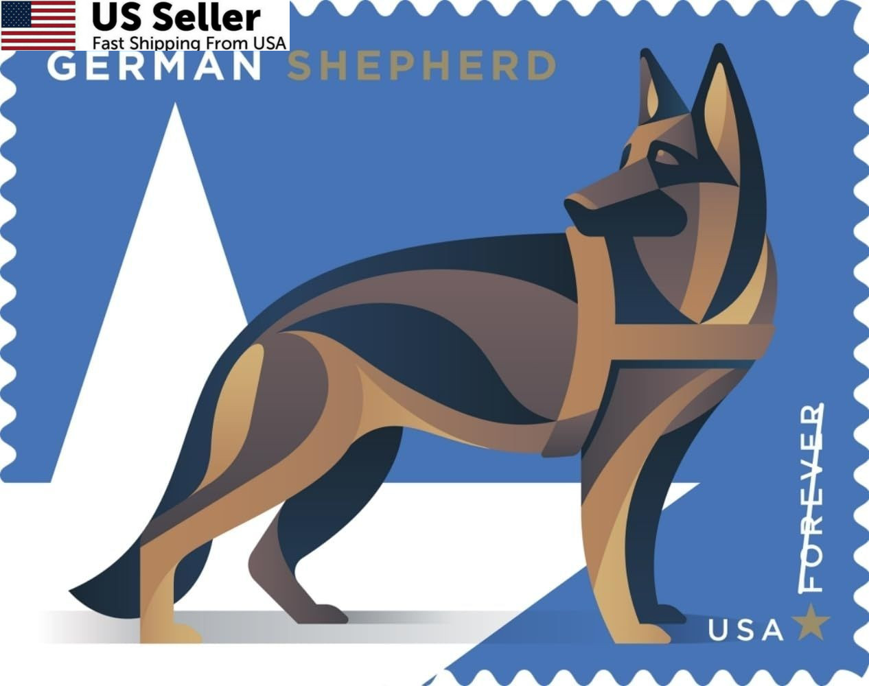 Military Working Dogs U.S. Postage Stamps Sheet of 20 Forever 20