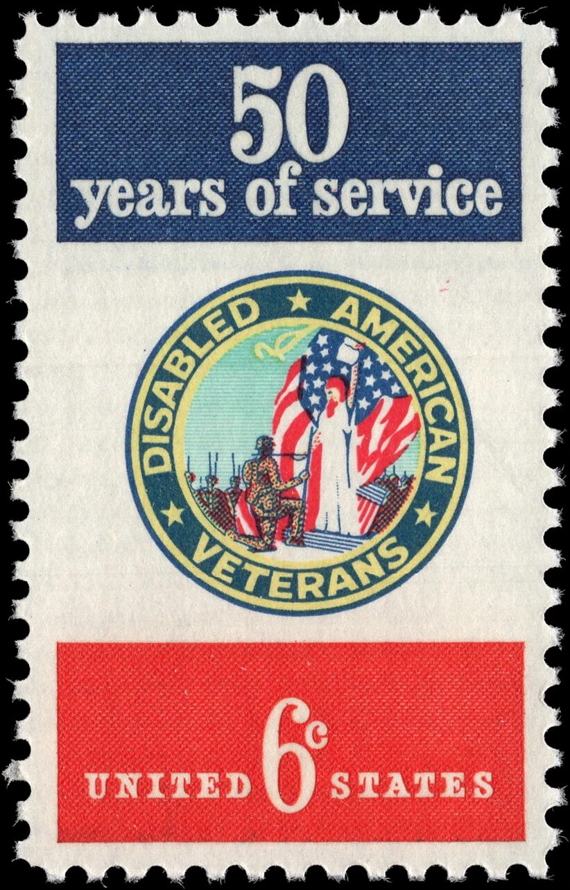 USA 1970 – Disabled American Veterans & Servicemen – 6 Cent Stamp – Scott #1421