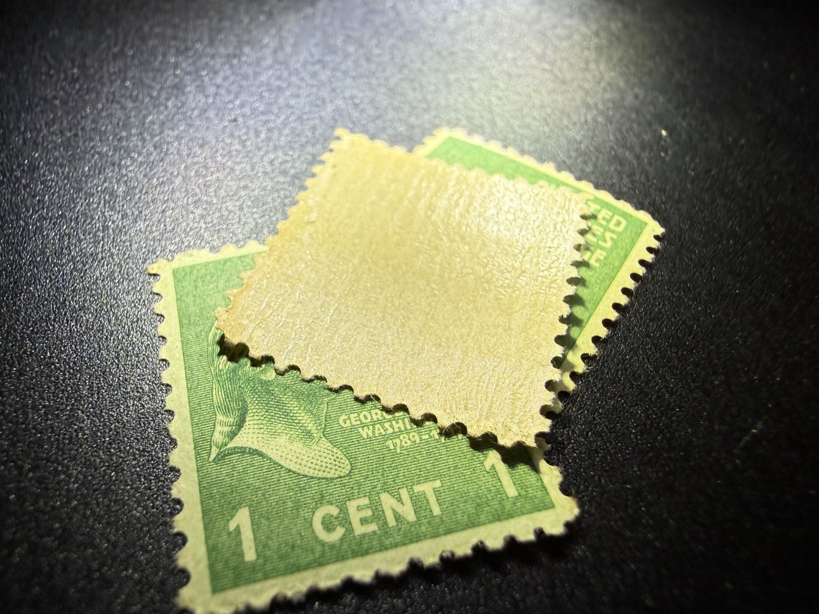 Washington 1 Cent Green Stamp 1789-1797 ( Extremely Rare Vintage ) Mint.
