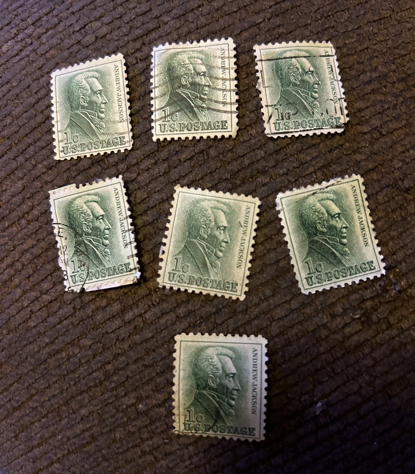 1 Cent Andrew Jackson Stamps-(7)