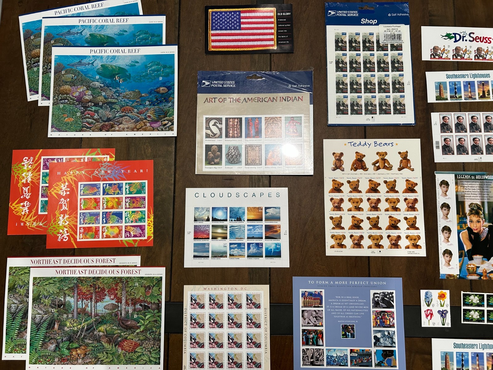Discount Postage Lot $86.21 Face Value 233 Mint Unused USPS 37¢ Below Face Stamp