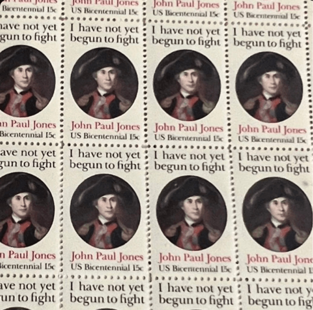 MNH JOHN PAUL JONES Sheet of 50 15c Stamps Scott #1789