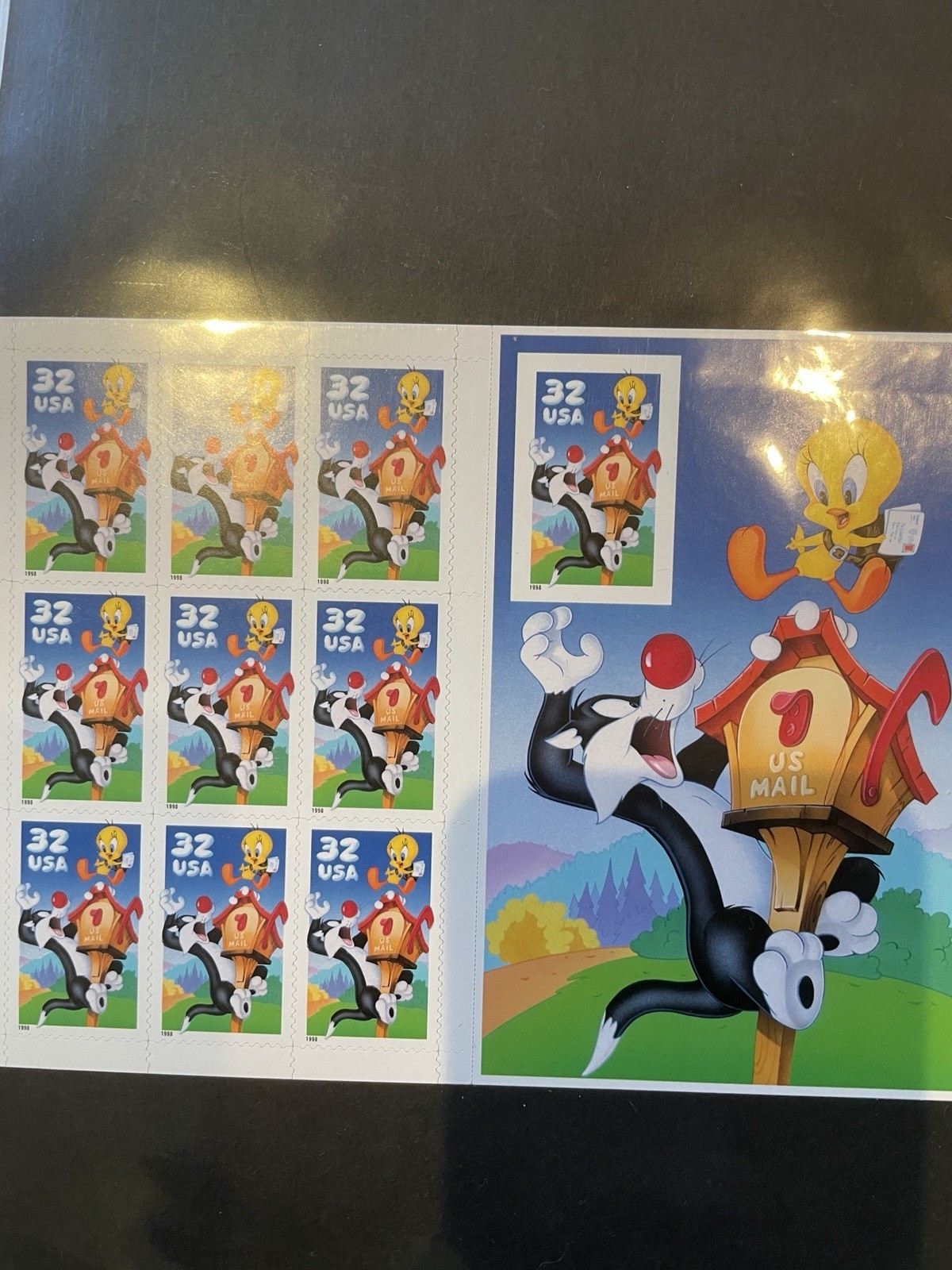 Five Booklets x 10 = 50 of LOONEY TUNES Bugs Bunny Complete Set US Postage Stamp