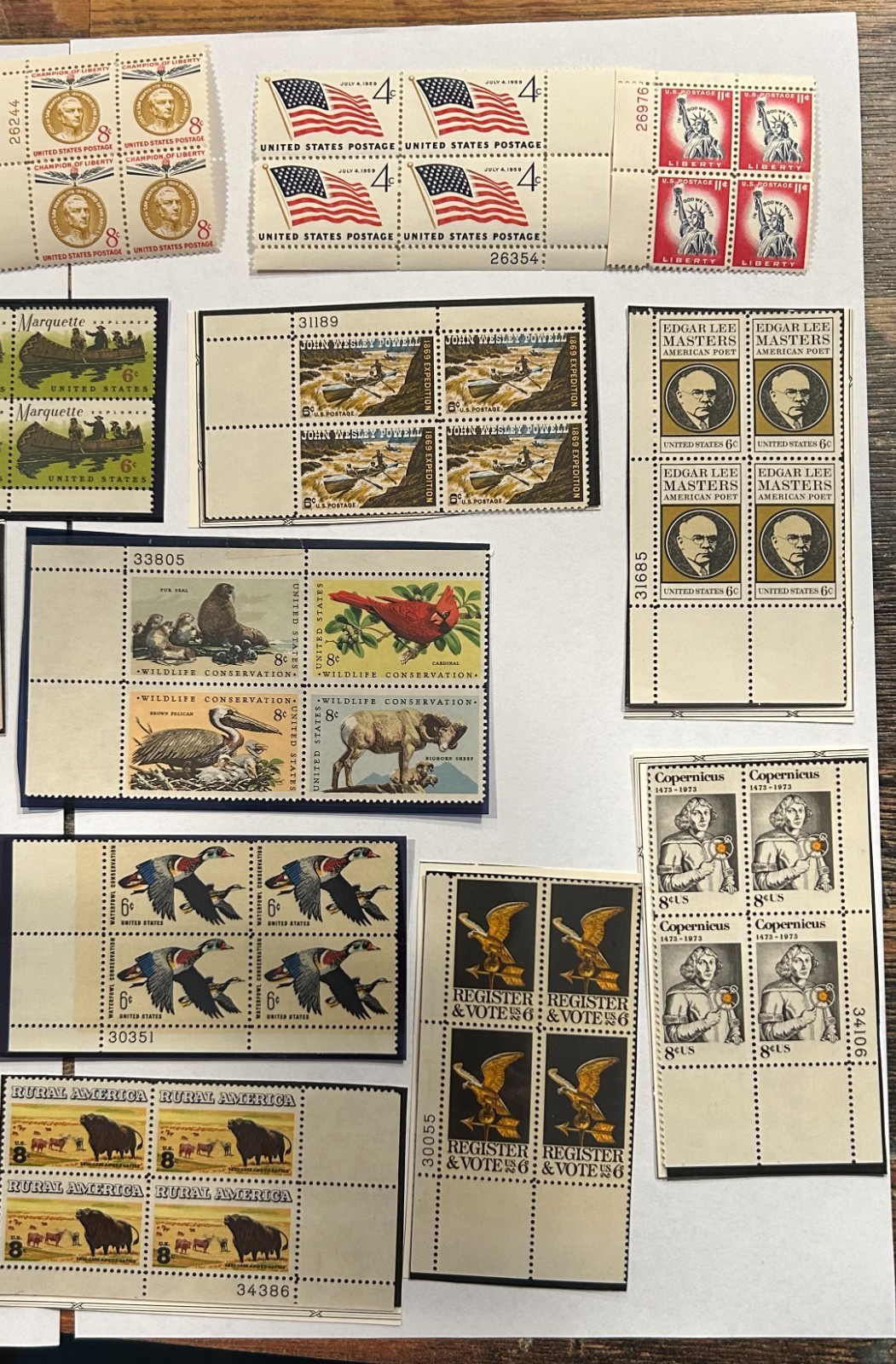Vintage, Mint state US Postage Stamps, over 140+ Stamps!! See Description.