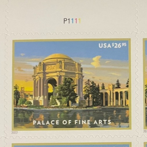 2022 Palace of Fine Arts Priority Mail Express Single Stamp –MNH