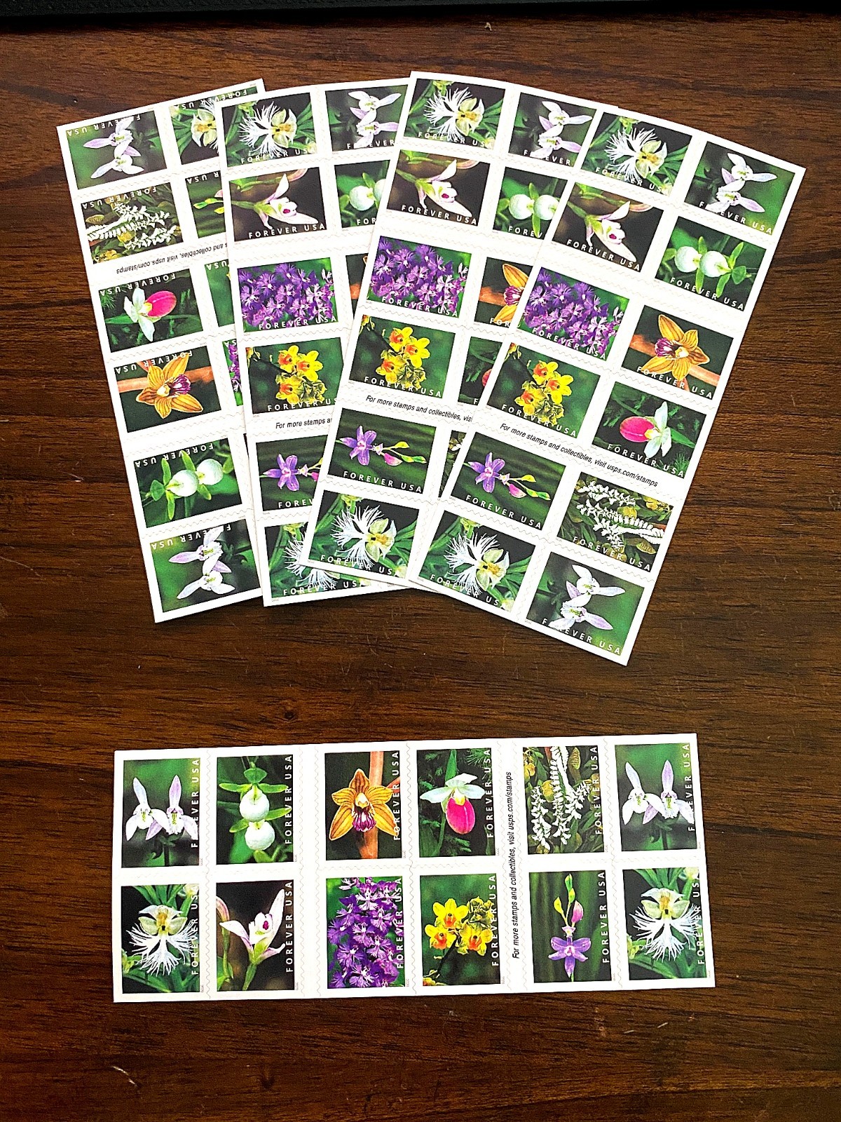 100 Genuine USPS Forever Stamps Unused 5 Sheets of 20 Booklet of 100