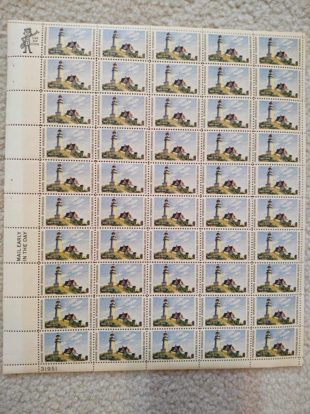 US Stamps – Full Sheets, Lot of 10 Mint Sheets 5 cents – 22 cents, all MNH