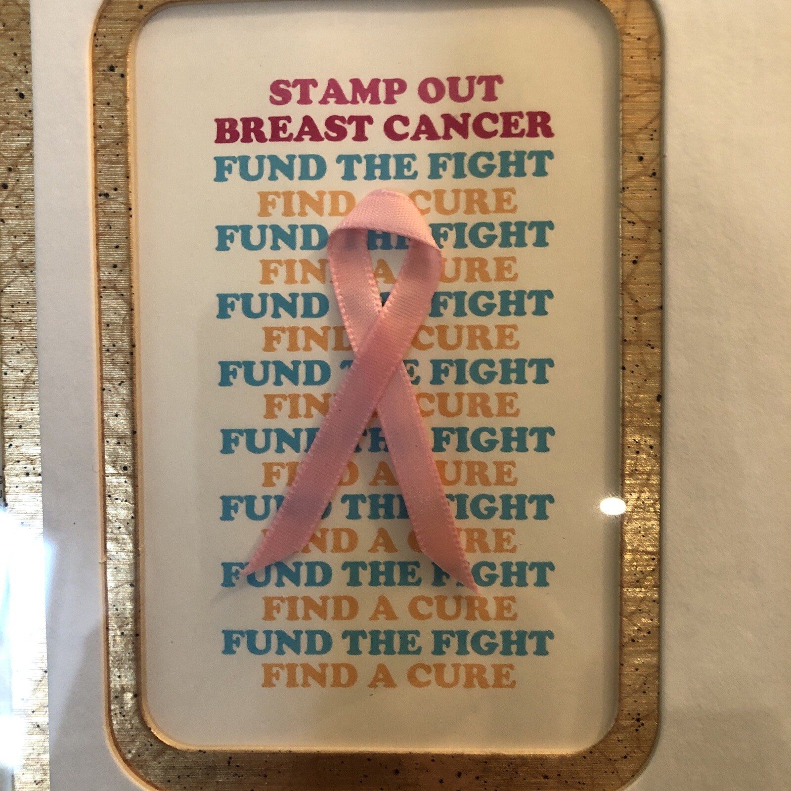 US Postal Service 2000 Stamp Out Breast Cancer 18” X 16” Wall Hanging