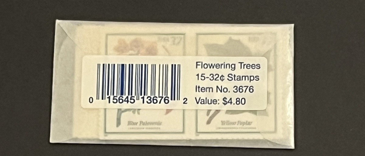 1998, 32 cent Flowering Trees USPS Pack of 15 Scott #3193-3197, Mint NH