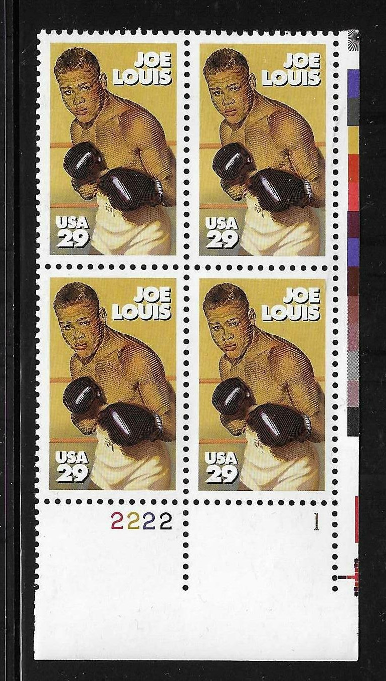 USA SC # 2766 Joe Luis – Plate Number BLK4 .MNH