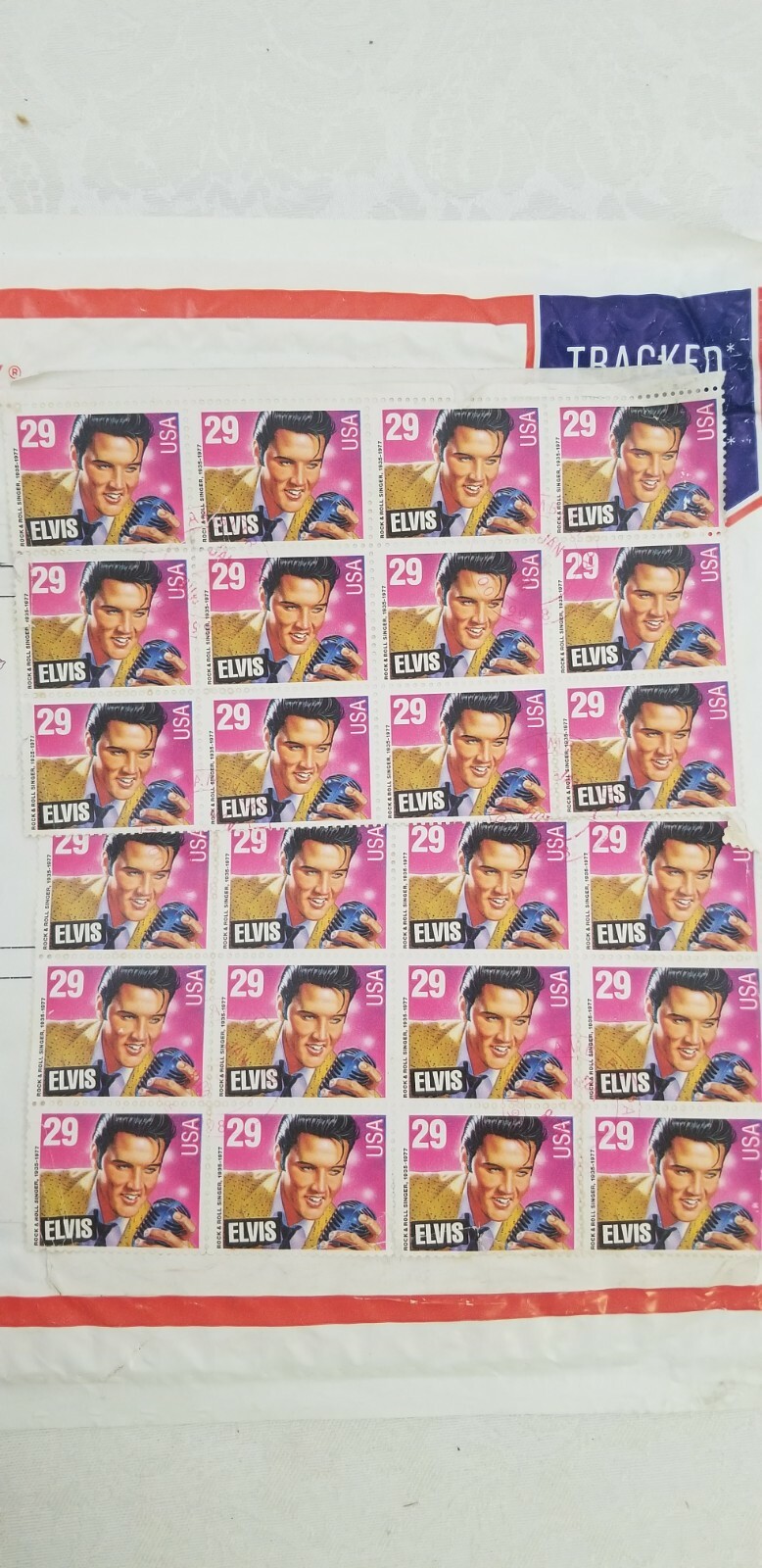 24 Used 29 CENT USA STAMP ELVIS 1993 – Multicolored