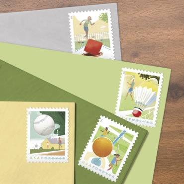 USPS Backyard Games Forever Stamps – Sheet of 16 First Class Forever Stamps