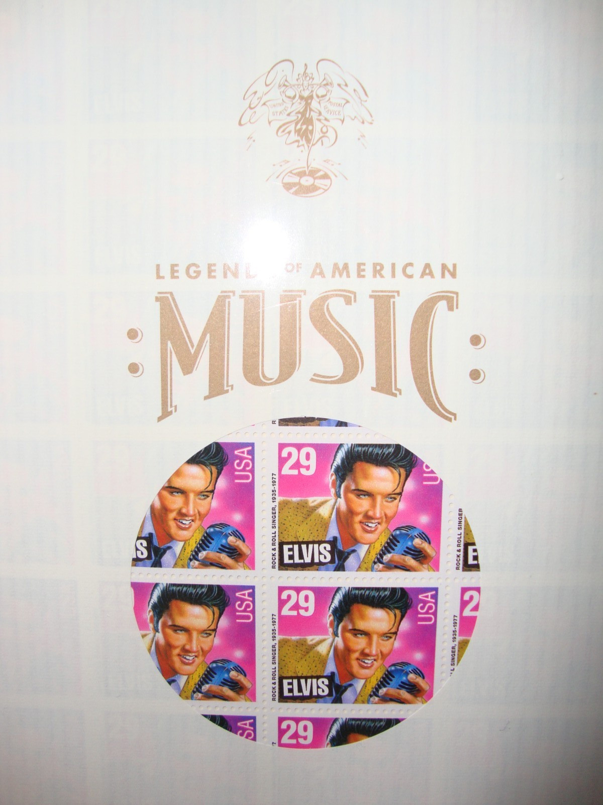 2 sheets 1992 ELVIS stamps Legends of American Music 29 Cent SEALED USPS 9916