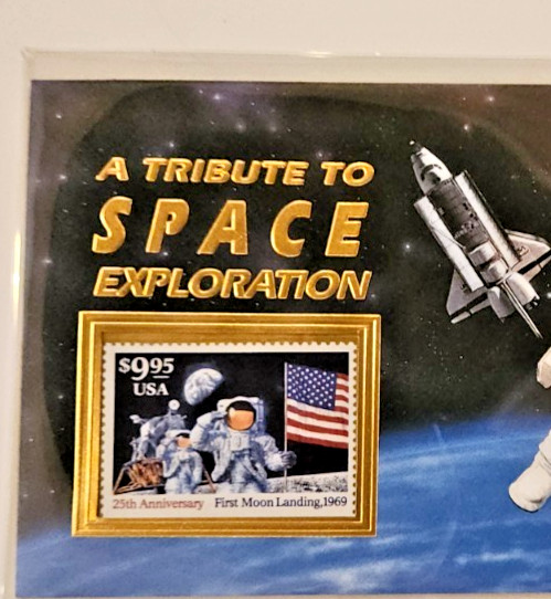 A Tribute to Space Achievement Exploration Commemorative Souvenir Man on Moon 25