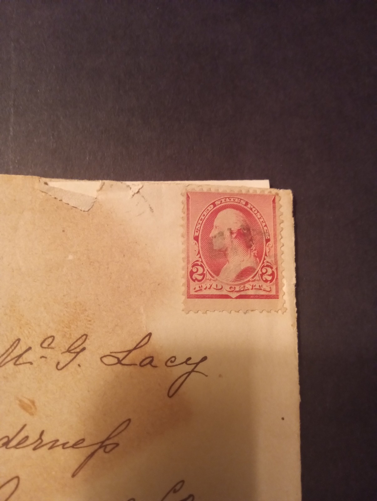Rare Two Cent George Washington Stamp 1890s