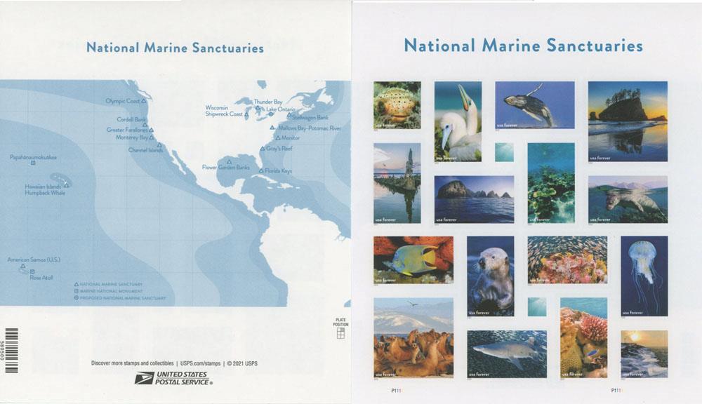 US SCOTT 5713 NATIONAL MARINE SANCTUARIES SHEET OF 16 STAMPS FOREVER MNH
