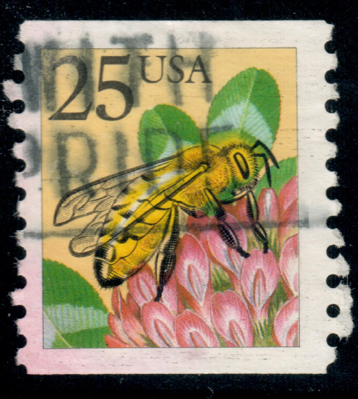 USA – 1988 – Insects – Honeybee – Apis mellifica – 25¢ – #3767