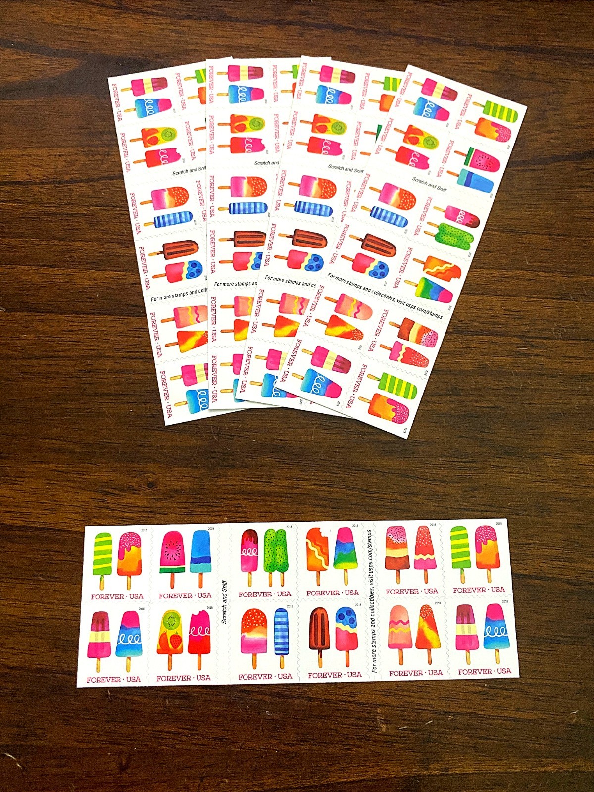 100 Genuine USPS Forever Stamps Unused 5 Sheets of 20 Booklet of 100