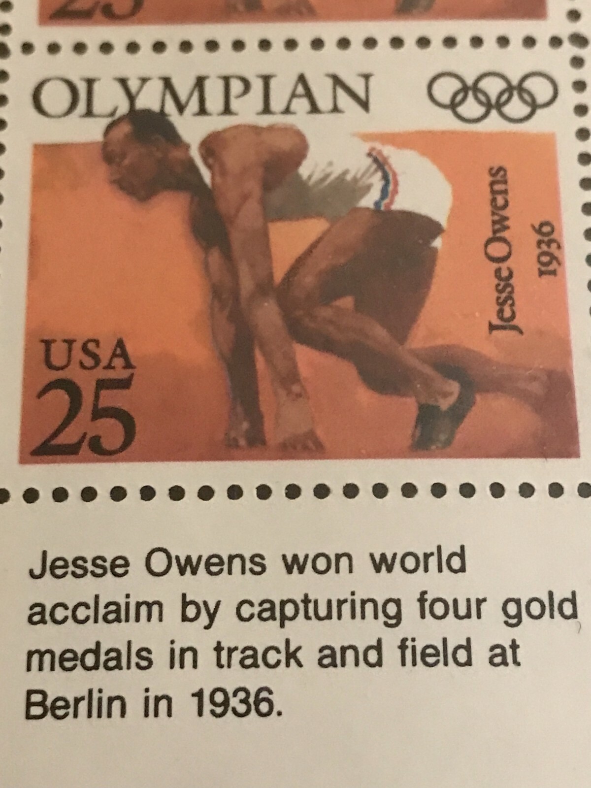 SCOTT # 2496-2500 OLYMPICS 1990 SHEET OF (35) 25 CENT STAMPS MINT CONDITION