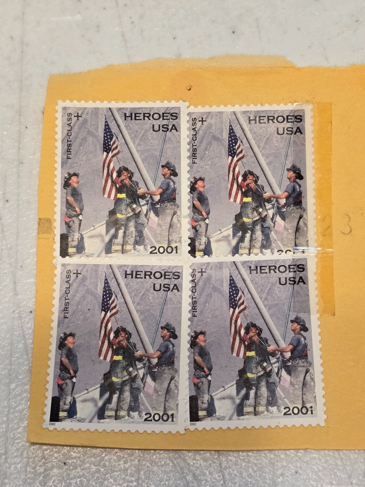 September, 11 2001 New York City Patriotic Heros 9/11 Postage Stamps