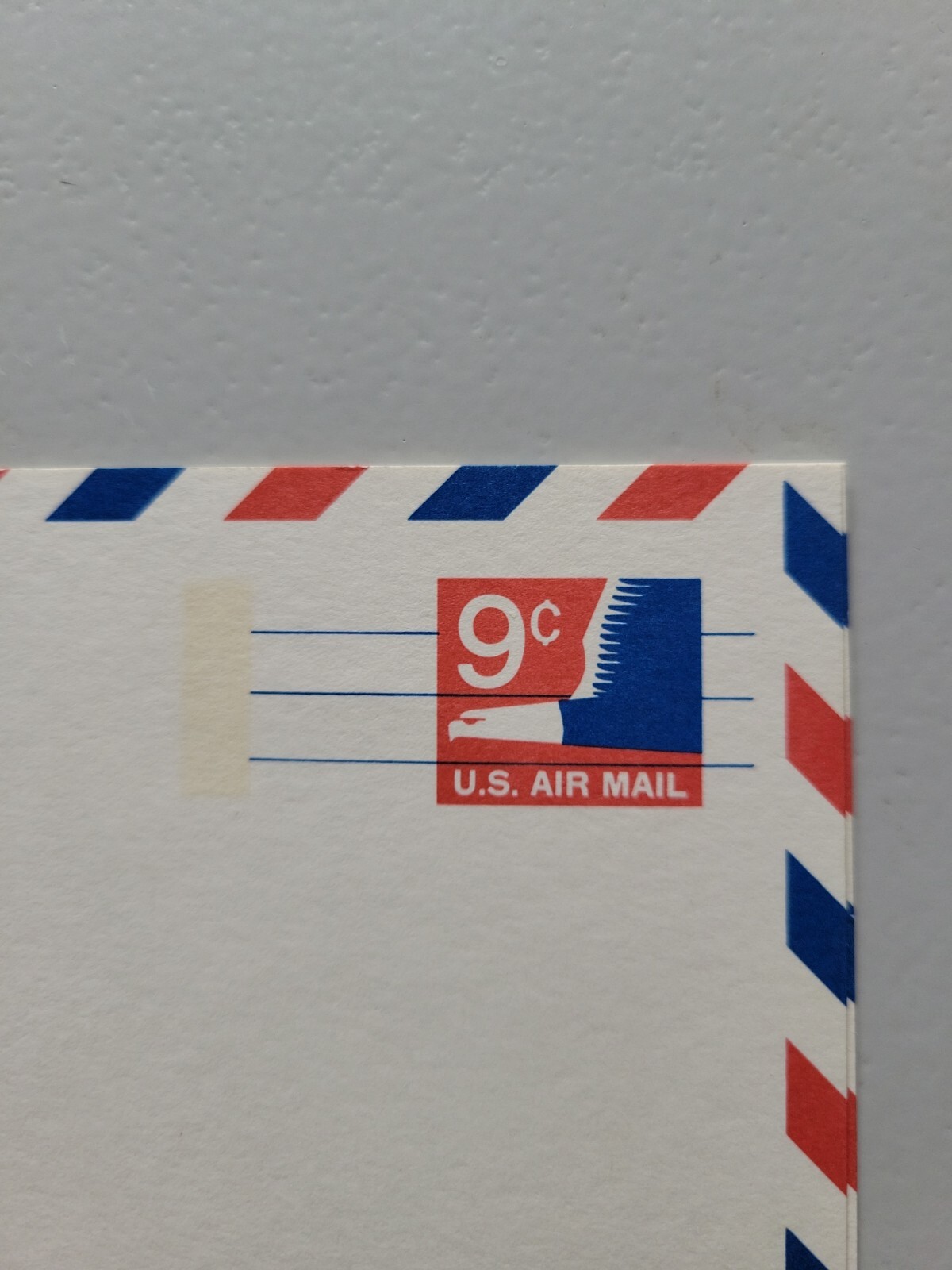Scott UXC10 9c air mail postal card. Unused.
