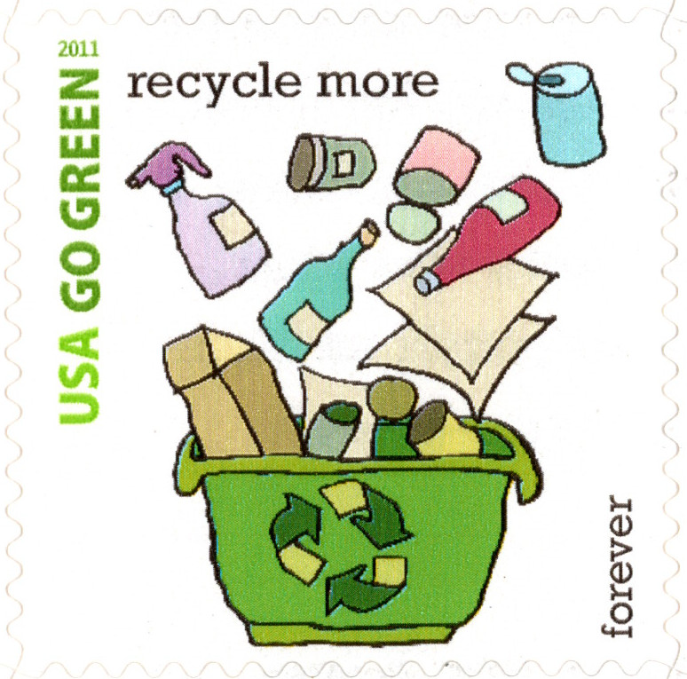USA 2011 GO GREEN 16 FOREVER STAMPS PANE SCOTT 4524 A-P MNH