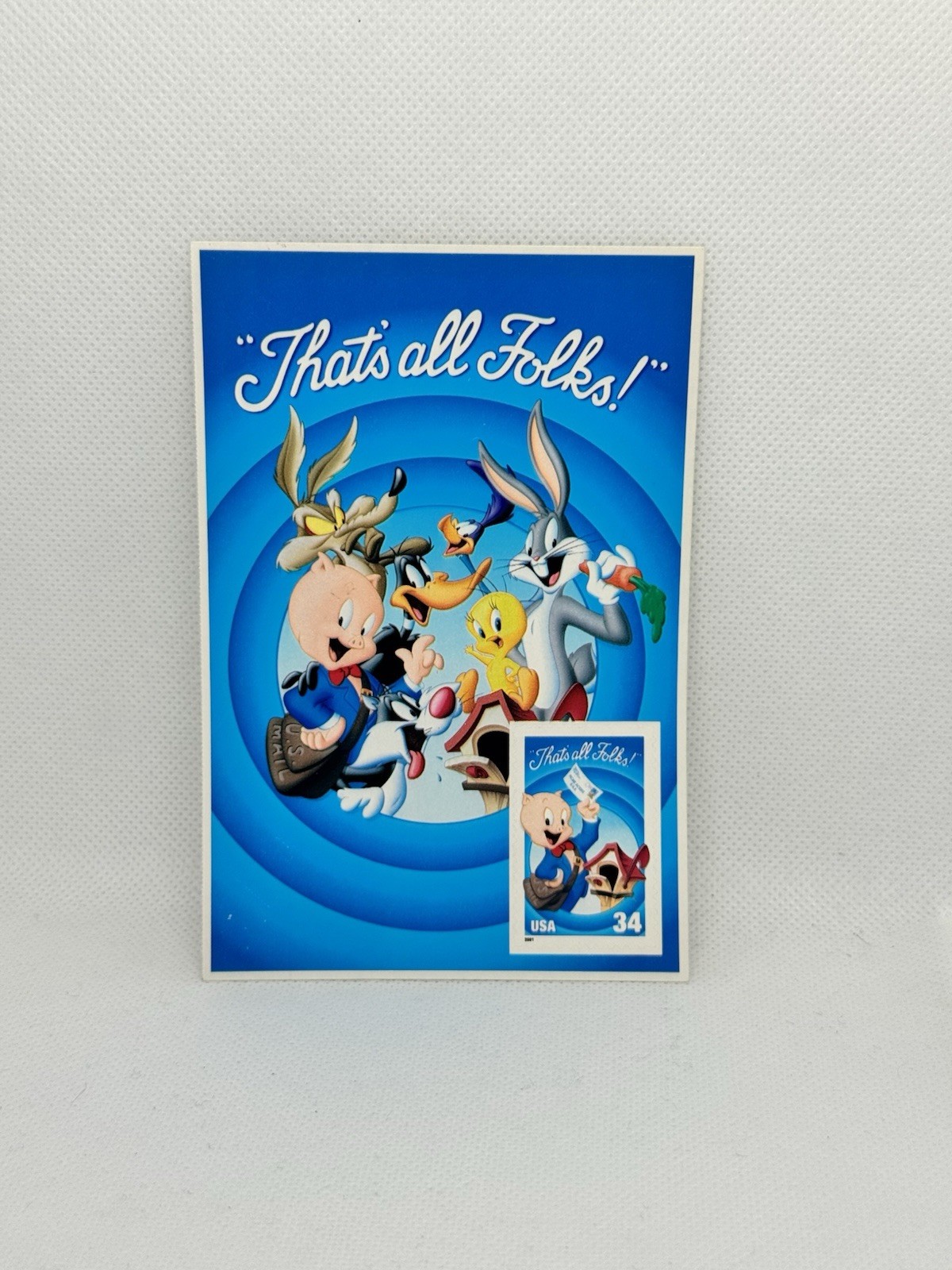 2000-2001 3354c Single Pane Porky Pig MNH