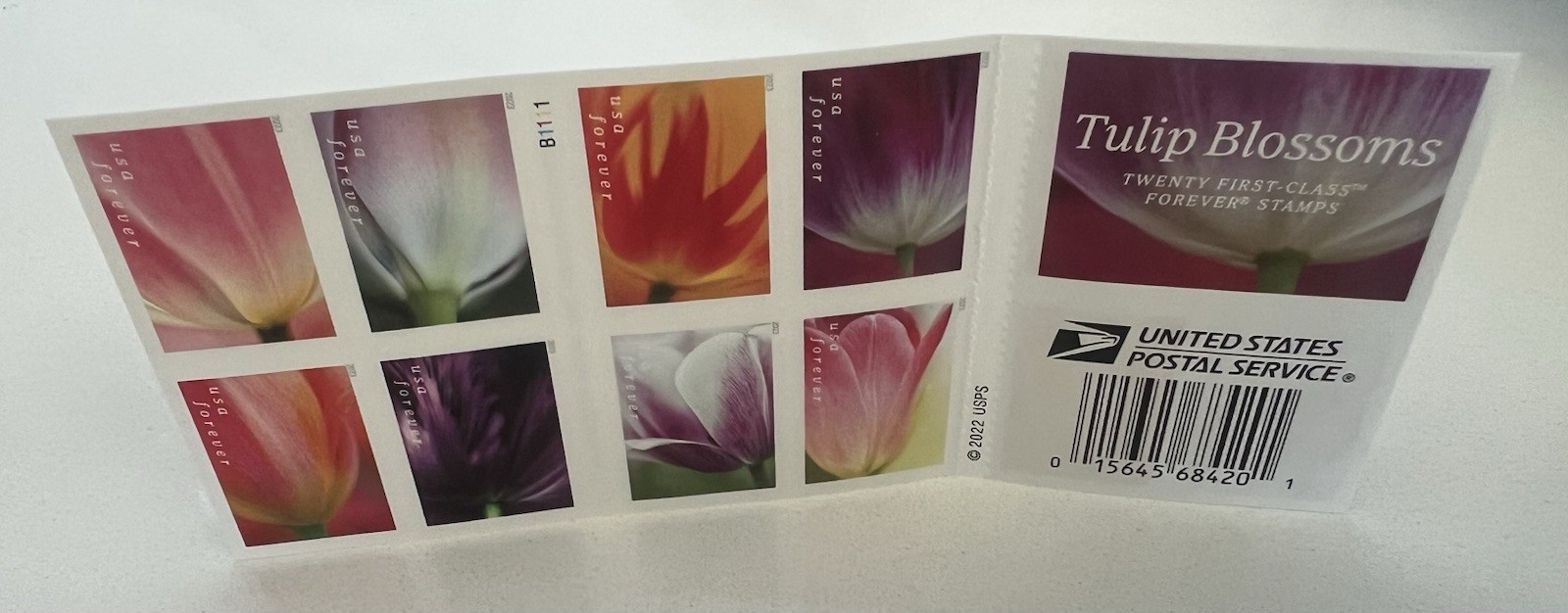 USPS 2023 Tulip Blossom Forever First Class Postage Stamps (20 Stamps)
