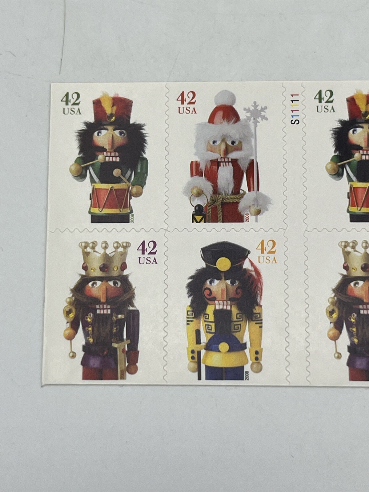 US Stamp Scott #4363b 42 Cent Nutcrackers Booklet Pane of 20 MNH 2008