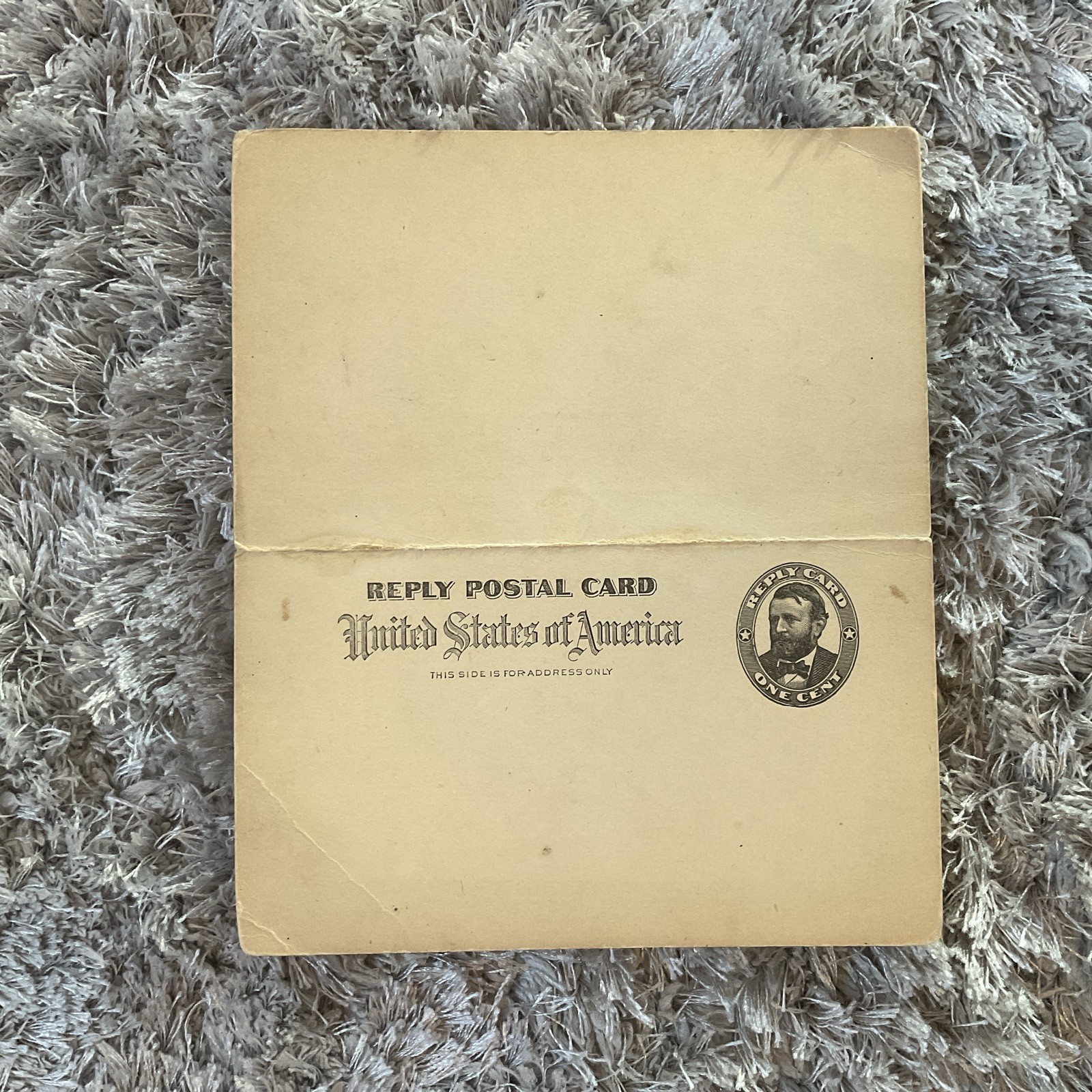 USA 1902 Paid Reply postal card unused blank