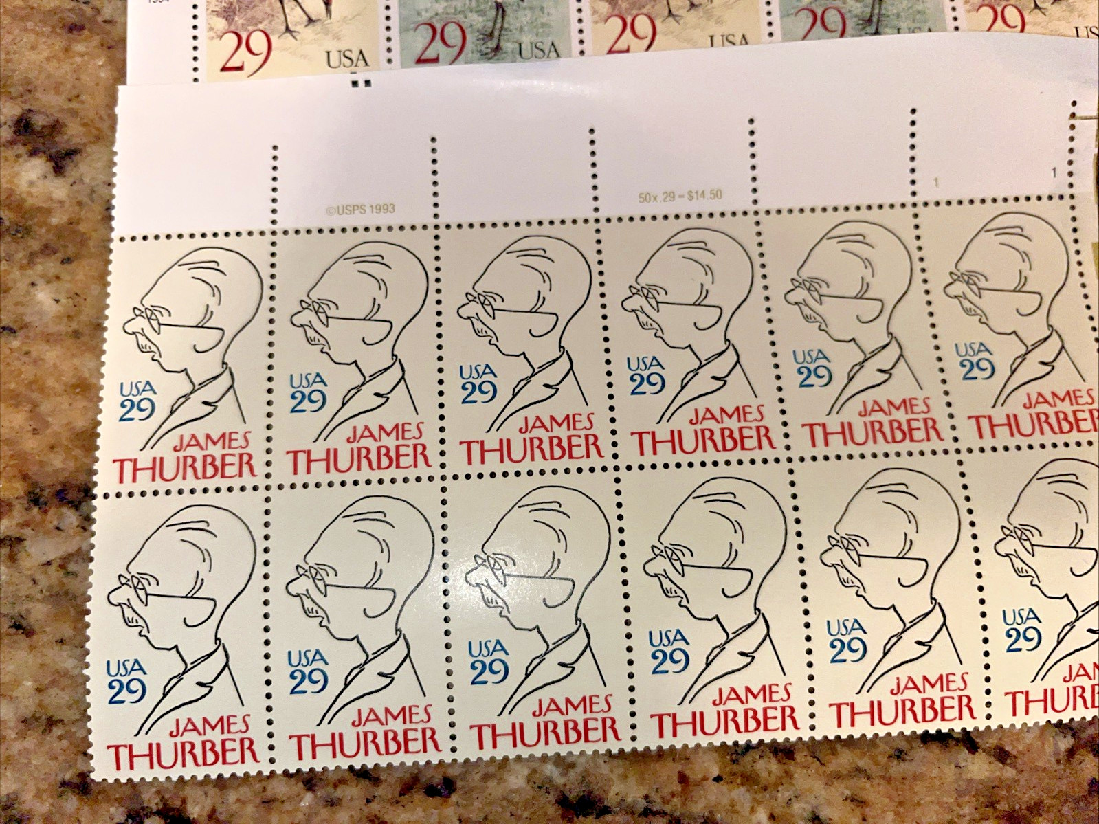 Lot of 66 Unused 29c Stamps US Postage, Sheets, Great Condition, $19 Face Value