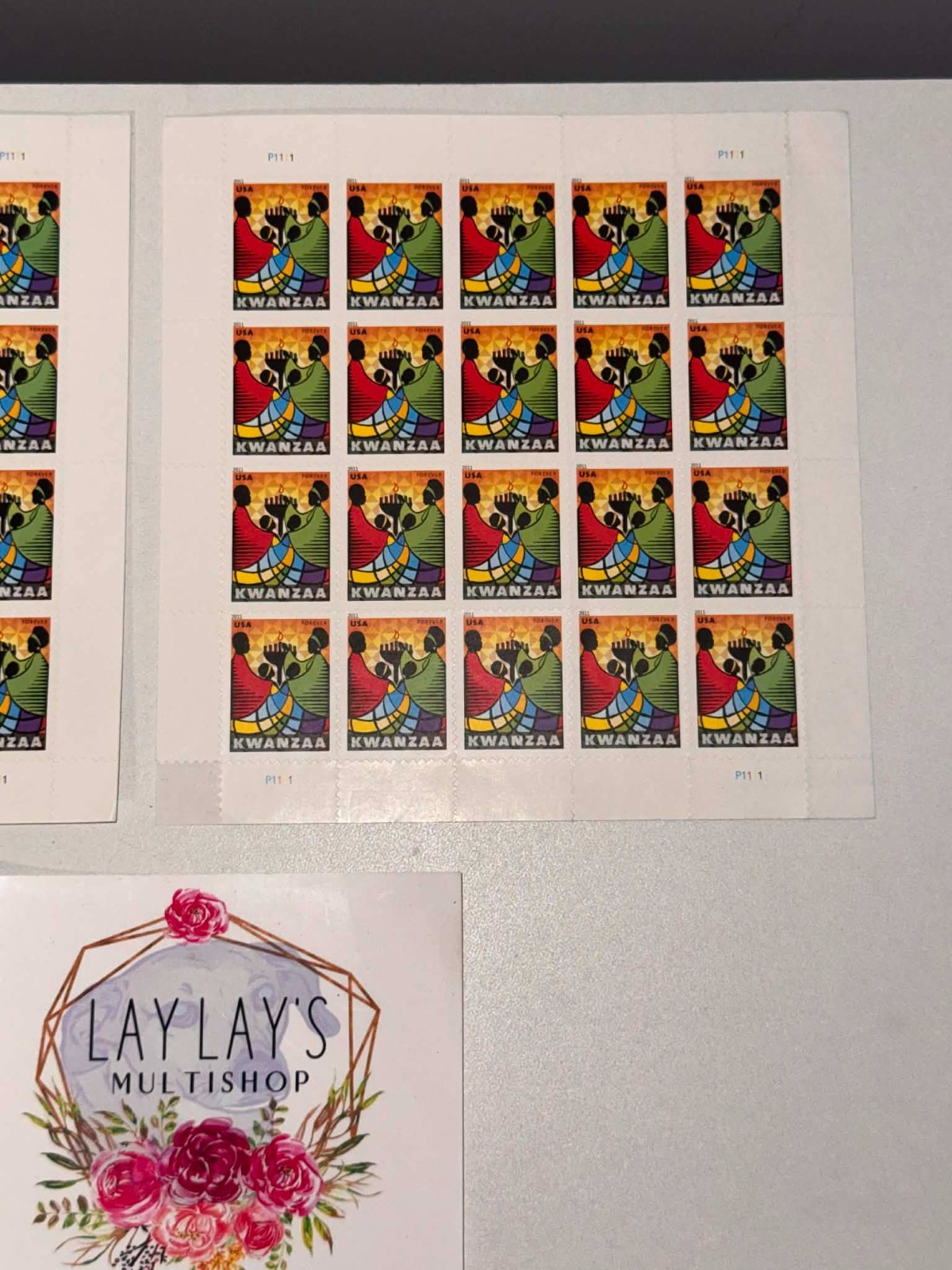 2011 Kwanzaa USA Forever Stamps 2 Sheets of 20, total of 40 forever stamps #4584