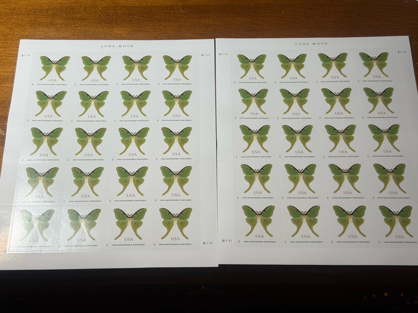 USPS FOREVER+ POSTAGE STAMPS-LUNA MOTH-40 STAMPS-SAVE $-RETAIL $1.20 UPAY .60